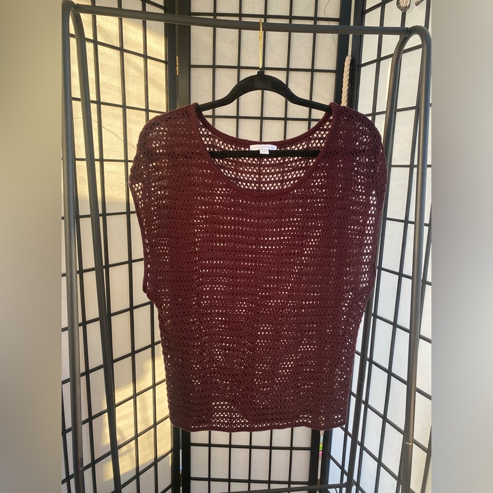 Large Maroon New York & Co. Top